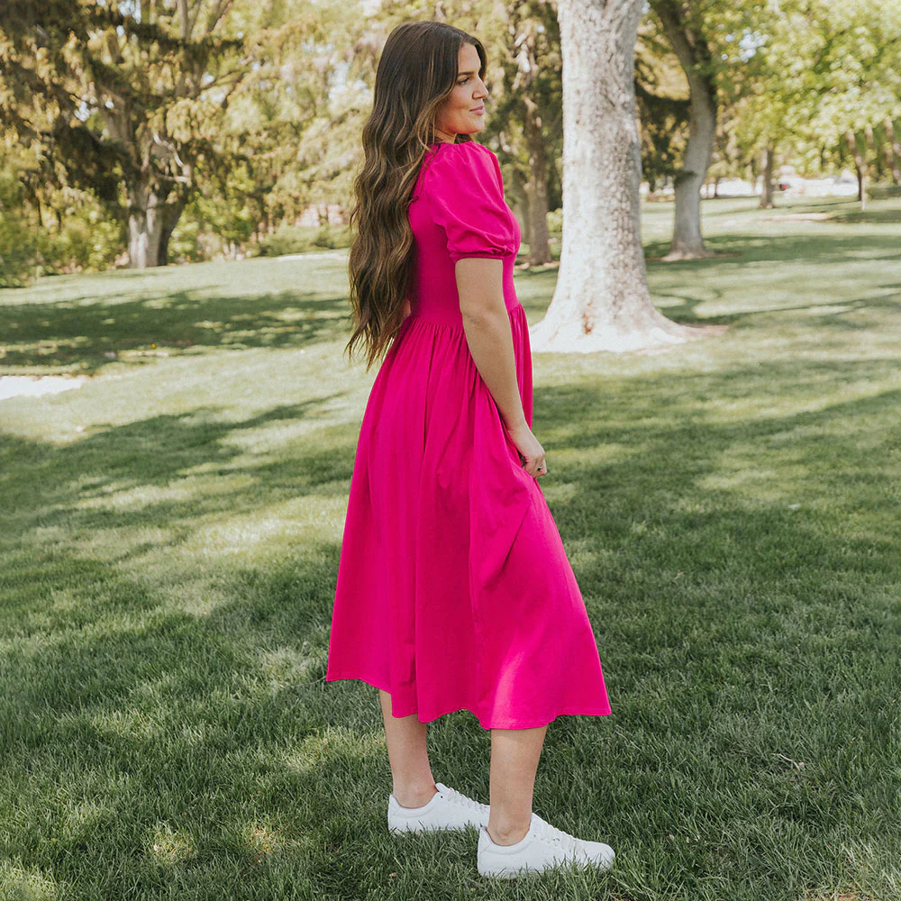 Lois Dress (Fuchsia) - Image 12
