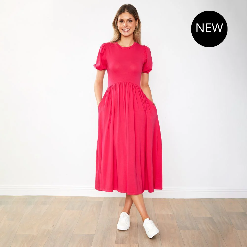 Lois Dress (Fuchsia) - Image 13