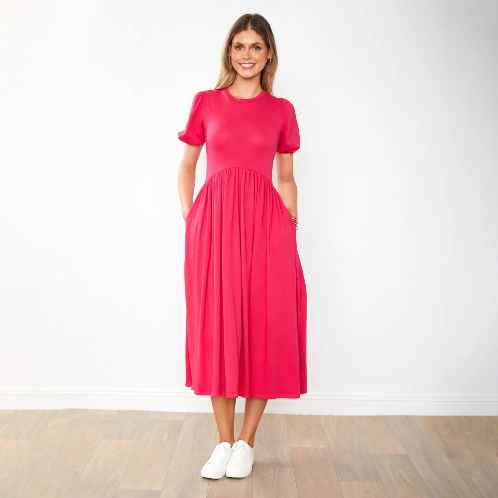 Lois Dress (Fuchsia) - Image 14