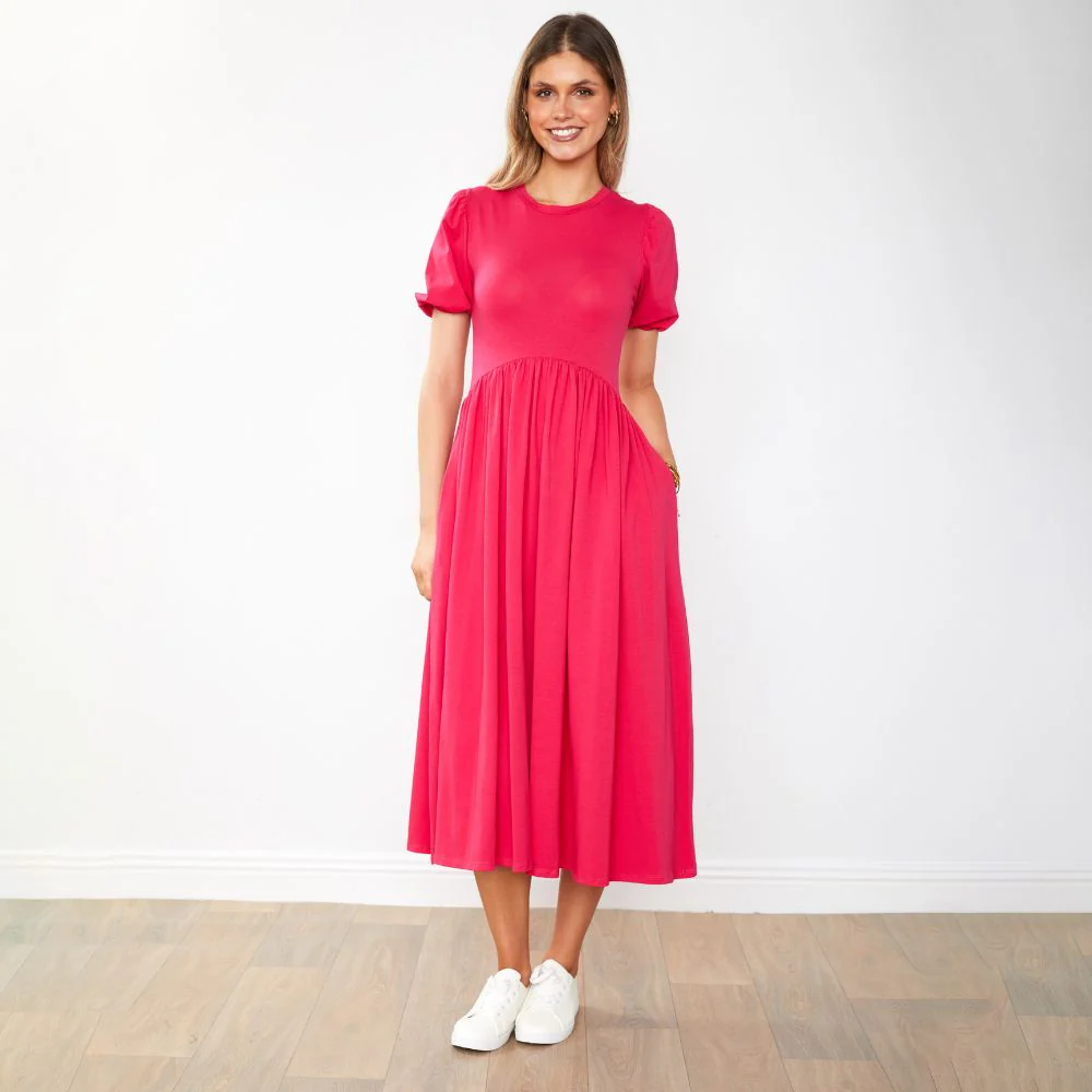 Lois Dress (Fuchsia) - Image 16