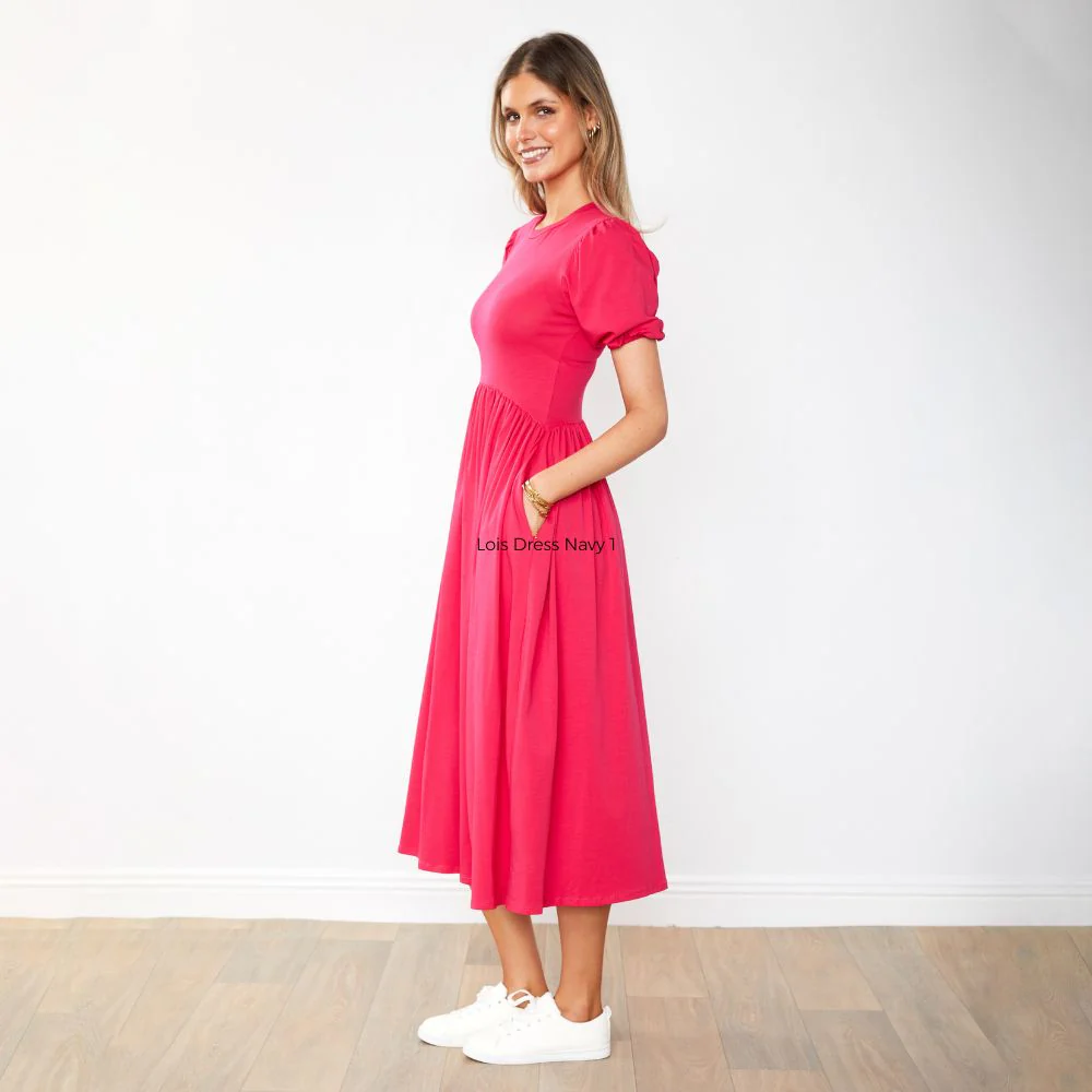 Lois Dress (Fuchsia) - Image 17