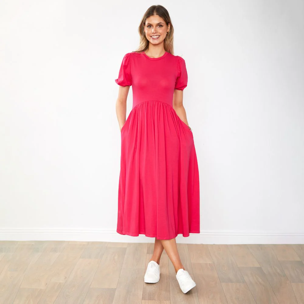 Lois Dress (Fuchsia) - Image 18