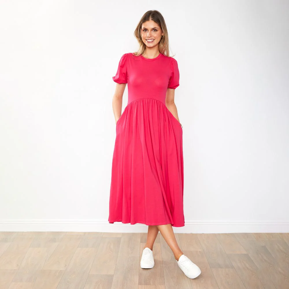 Lois Dress (Fuchsia) - Image 21