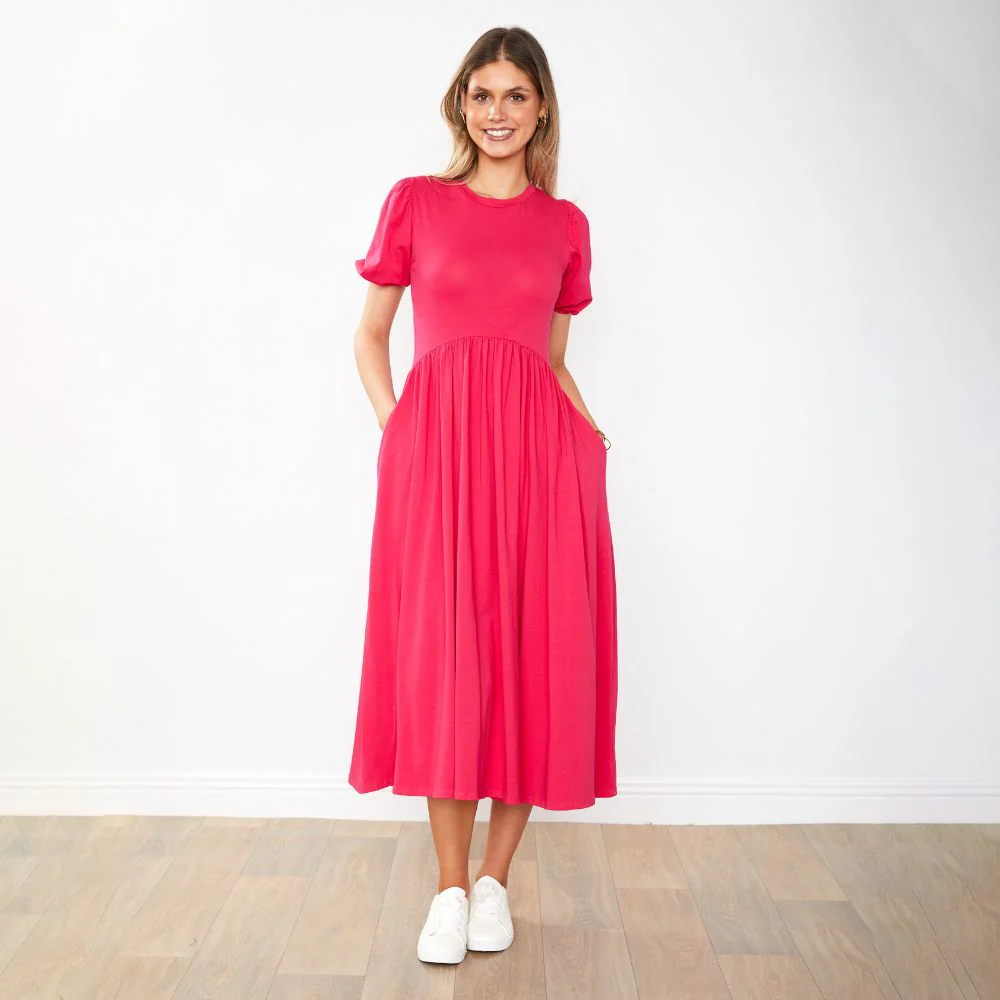 Lois Dress (Fuchsia) - Image 23