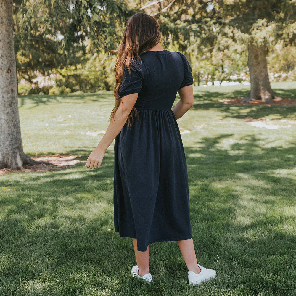 Lois Dress (Navy) - Image 11