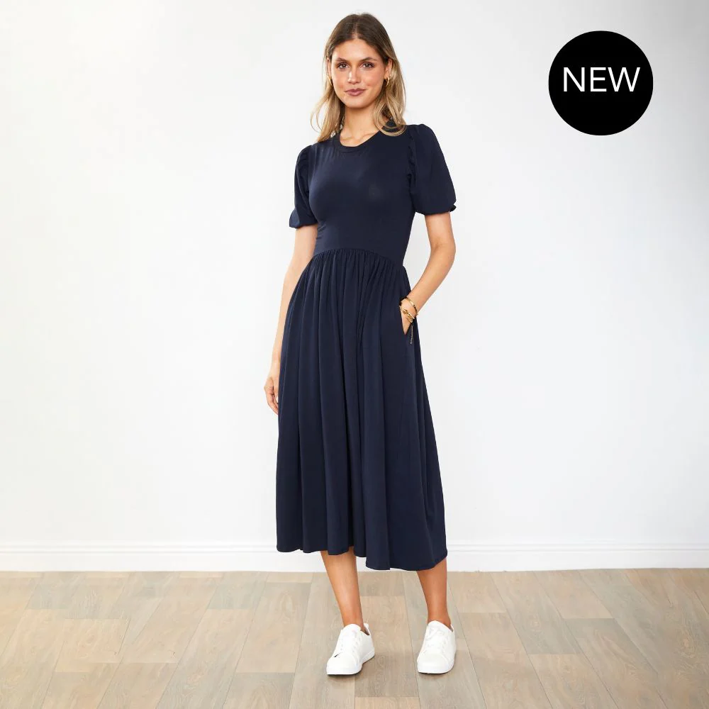 Lois Dress (Navy) - Image 12