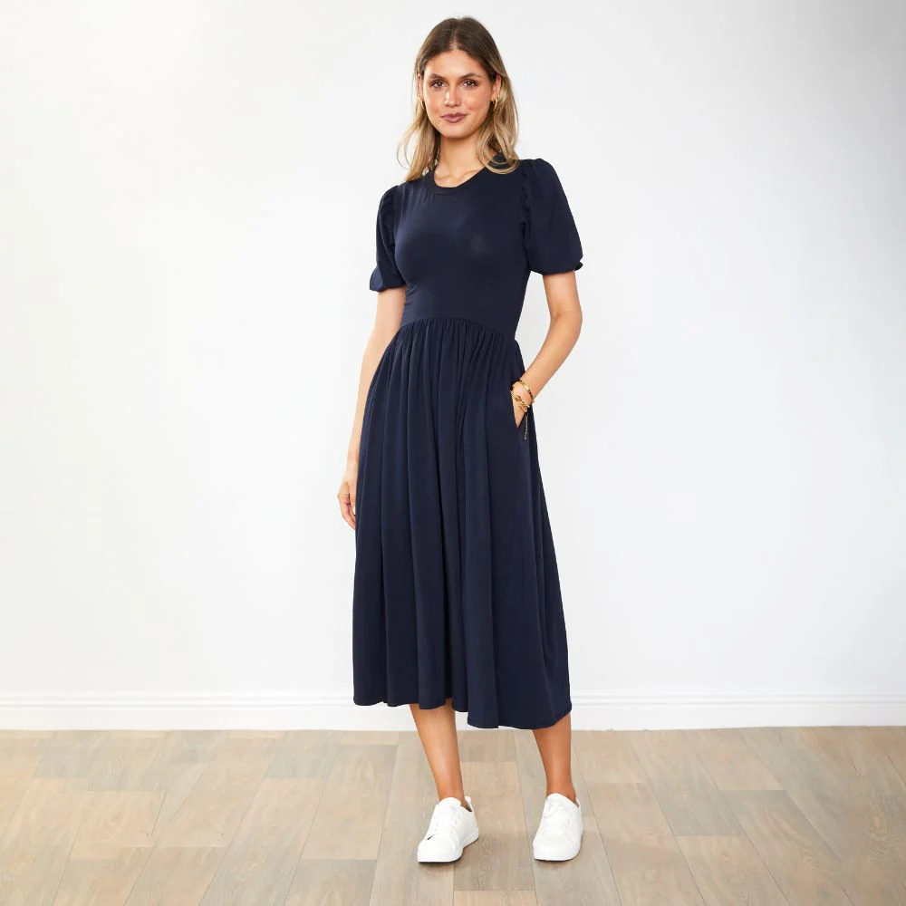 Lois Dress (Navy) - Image 17