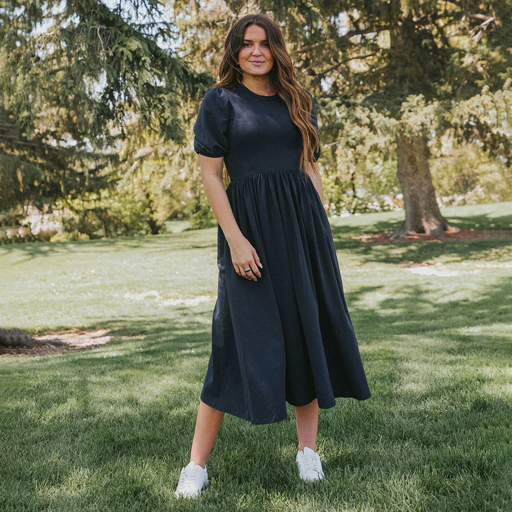 Lois Dress (Navy) - Image 3