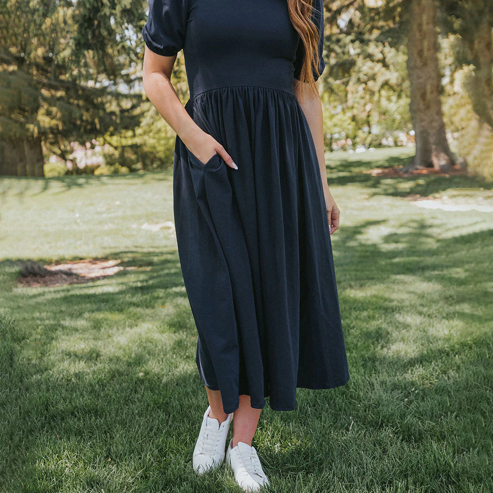 Lois Dress (Navy) - Image 5