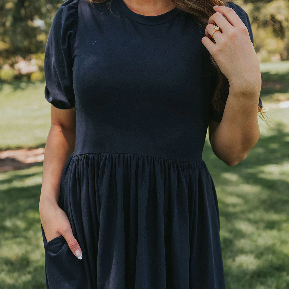 Lois Dress (Navy) - Image 6