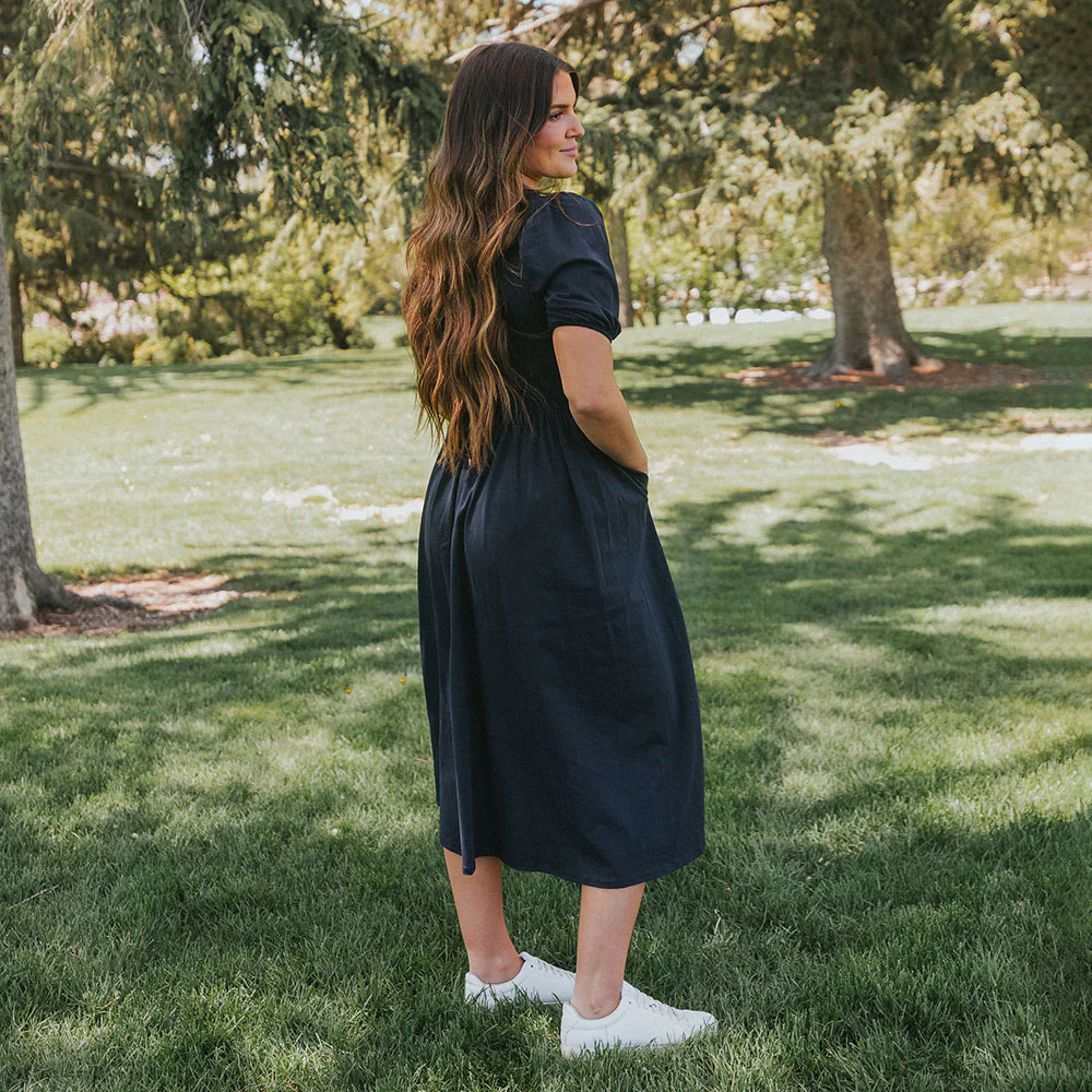 Lois Dress (Navy) - Image 7
