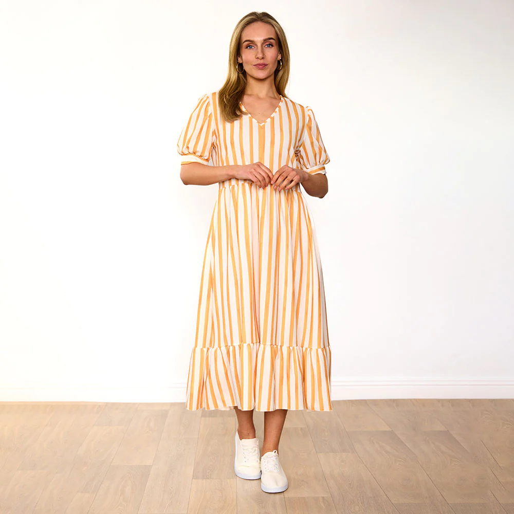 Lola Dress (Yellow Stripe) - Image 2