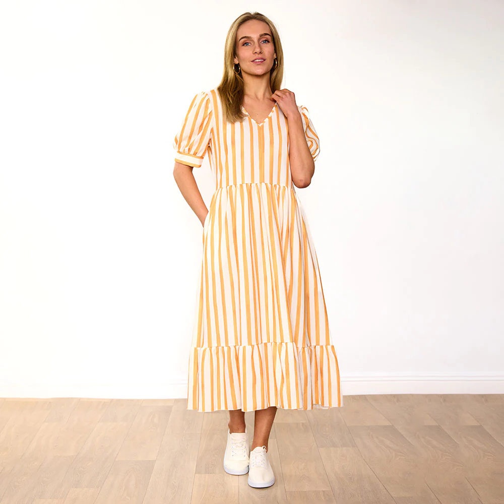 Lola Dress (Yellow Stripe) - Image 4