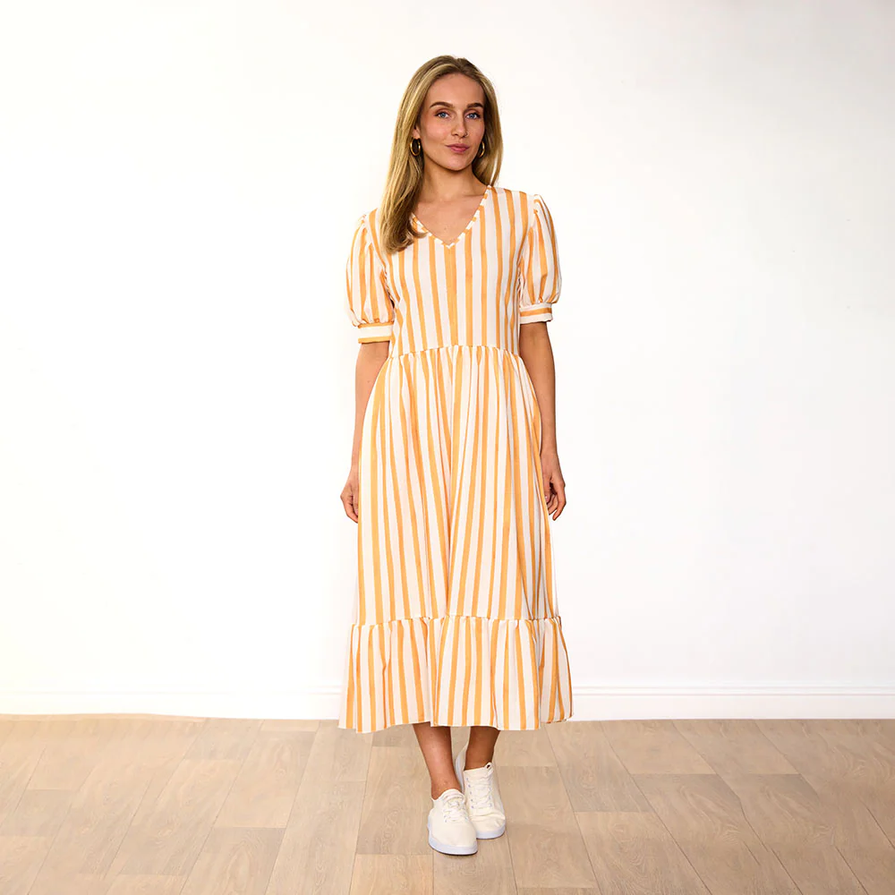 Lola Dress (Yellow Stripe) - Image 5