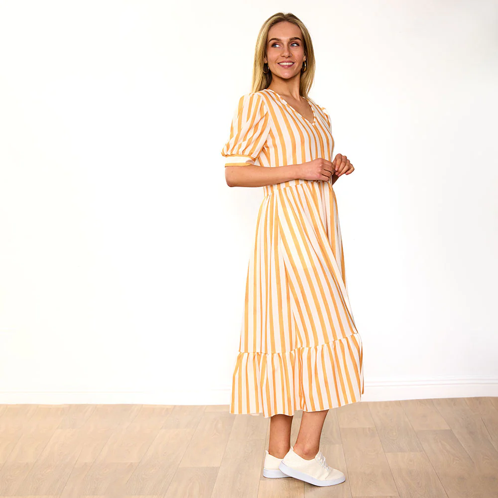 Lola Dress (Yellow Stripe) - Image 7