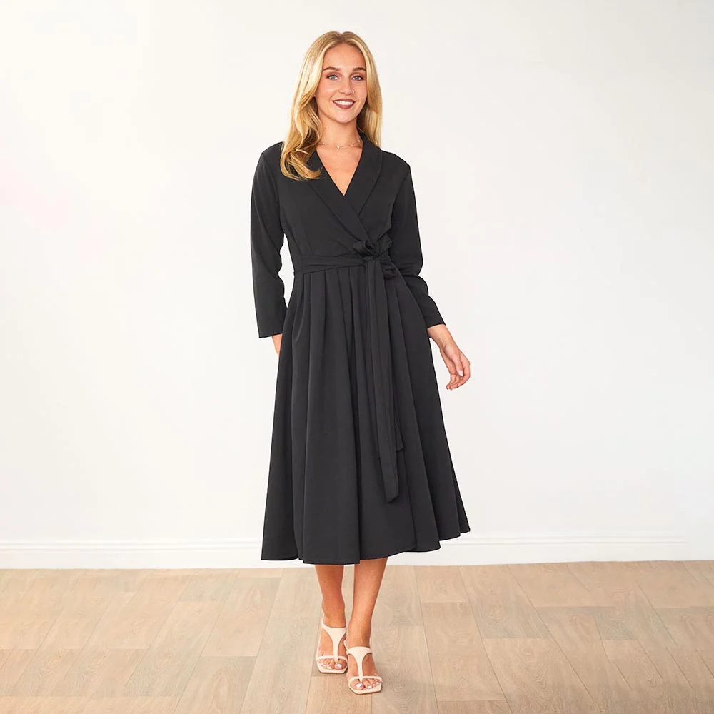 Lorene Dress (Black) - Image 6