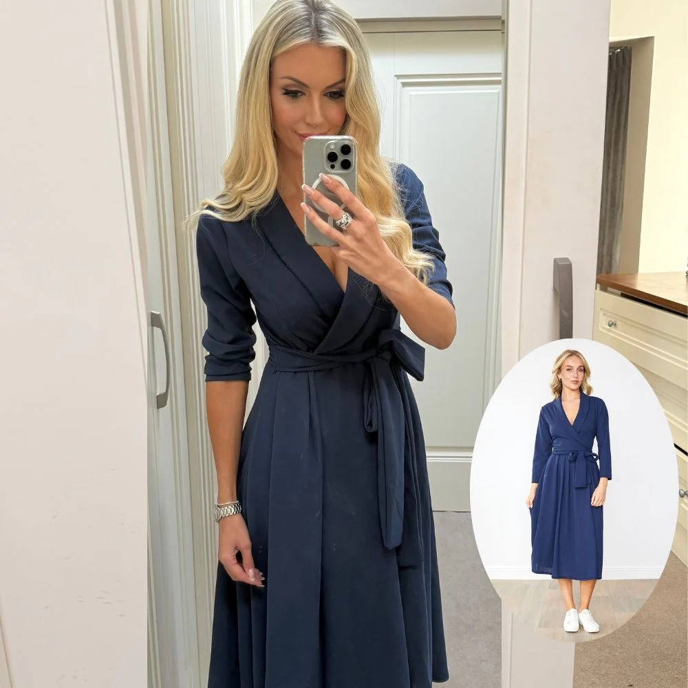 Lorene Dress (Navy) - Image 2