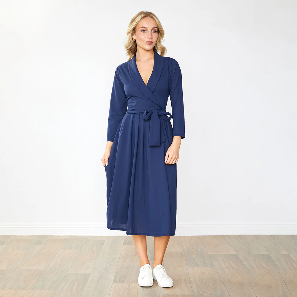 Lorene Dress (Navy) - Image 5