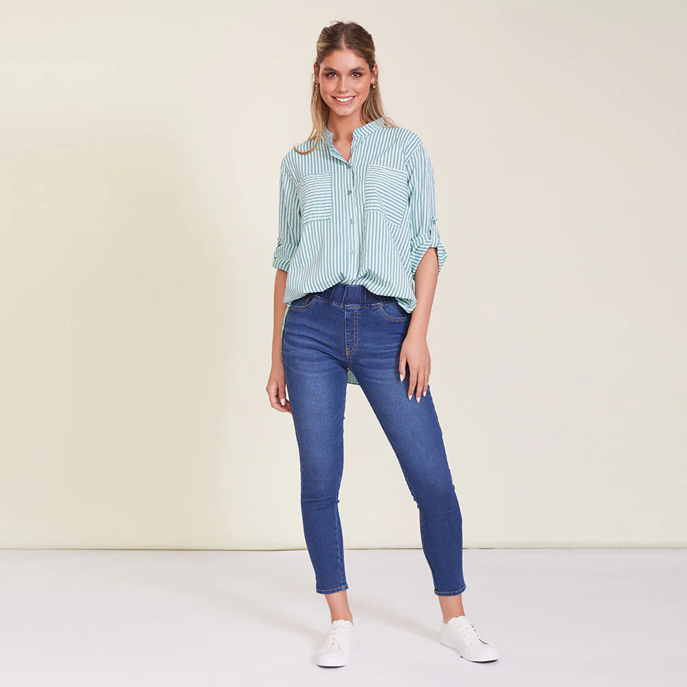 Louis Shirt (Green stripe) - Image 2