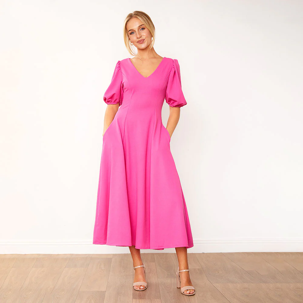 Lucy Dress (Fuchsia)