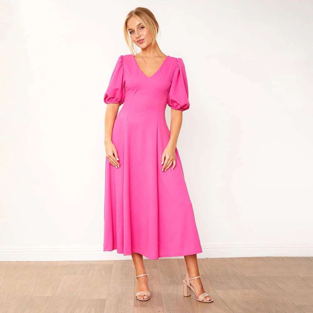 Lucy Dress (Fuchsia) - Image 3