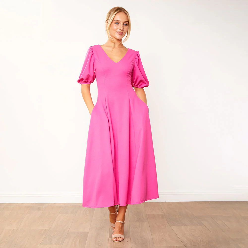Lucy Dress (Fuchsia) - Image 5