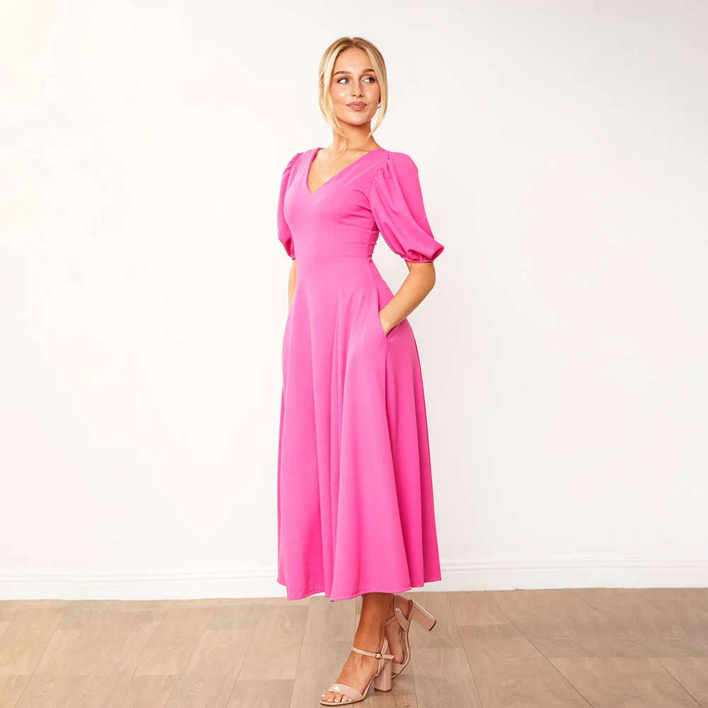 Lucy Dress (Fuchsia) - Image 6