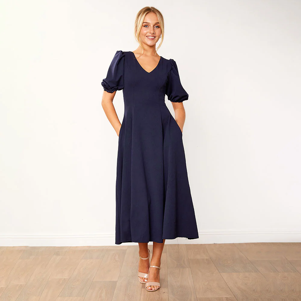 Lucy Dress (Navy) - Image 2