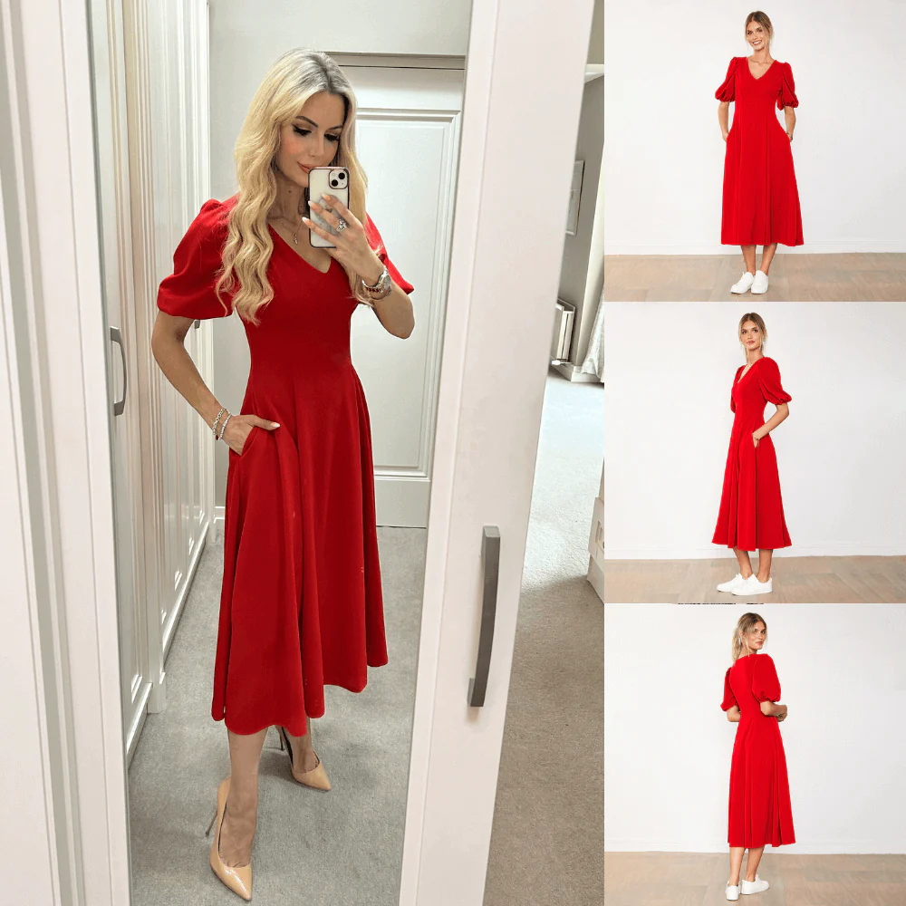 Lucy Dress (Red) - Image 2