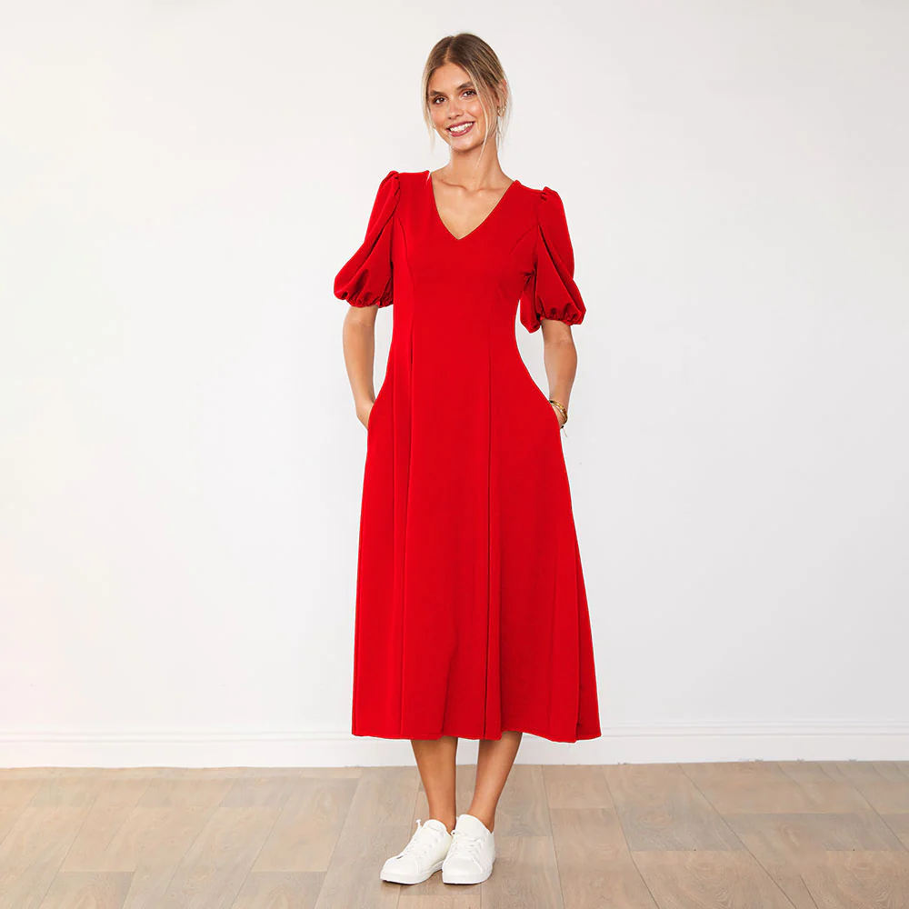 Lucy Dress (Red) - Image 4