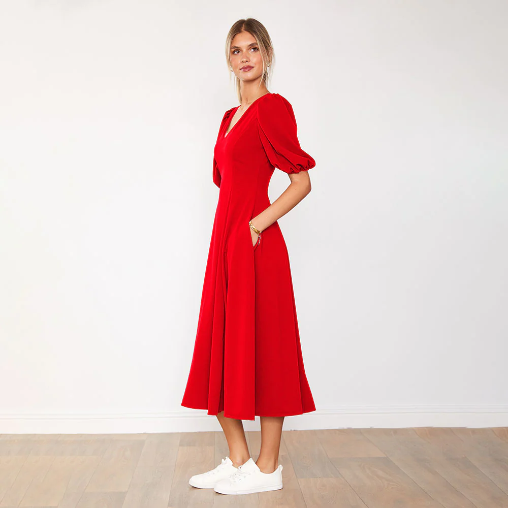 Lucy Dress (Red) - Image 5
