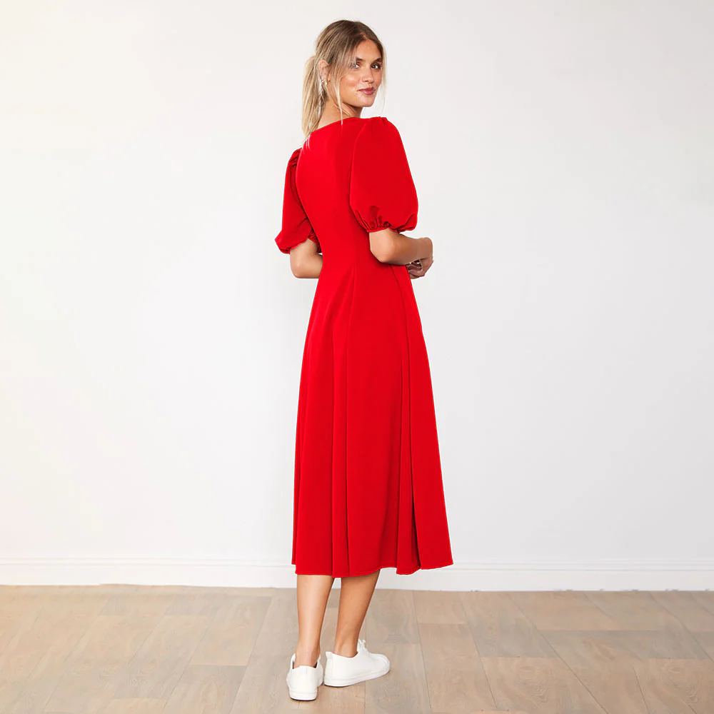 Lucy Dress (Red) - Image 7