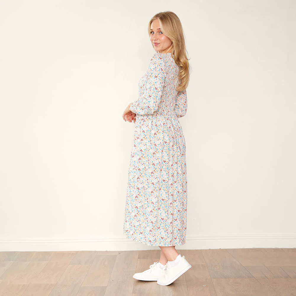 Lucy Dress (White Floral) - Image 6
