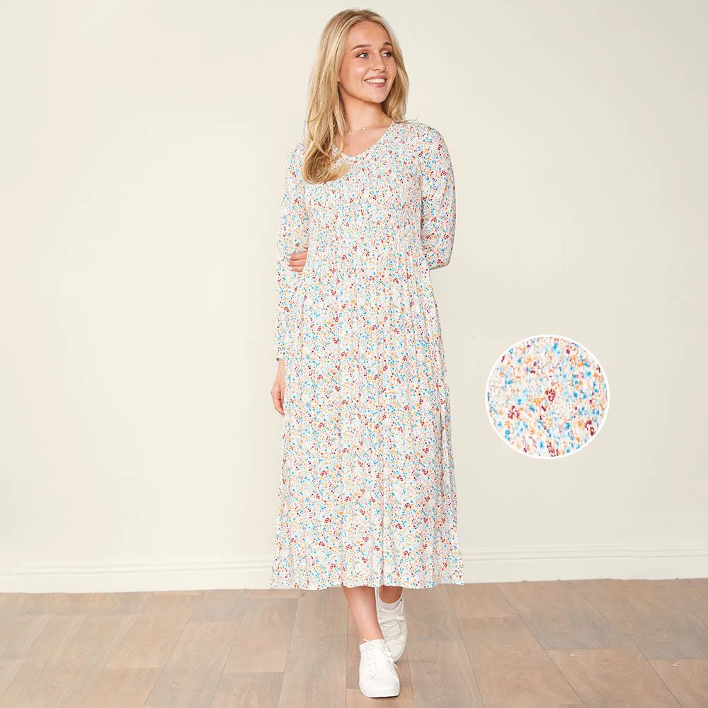 Lucy Dress (White Floral) - Image 7