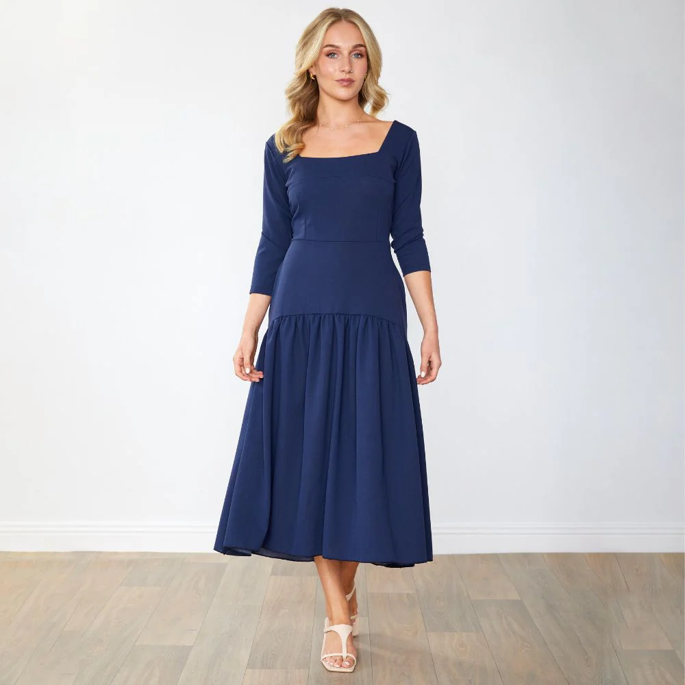 Luna Dress (Navy) - Image 2