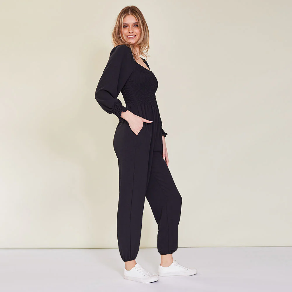 Luna Jumpsuit (Black) - Image 13