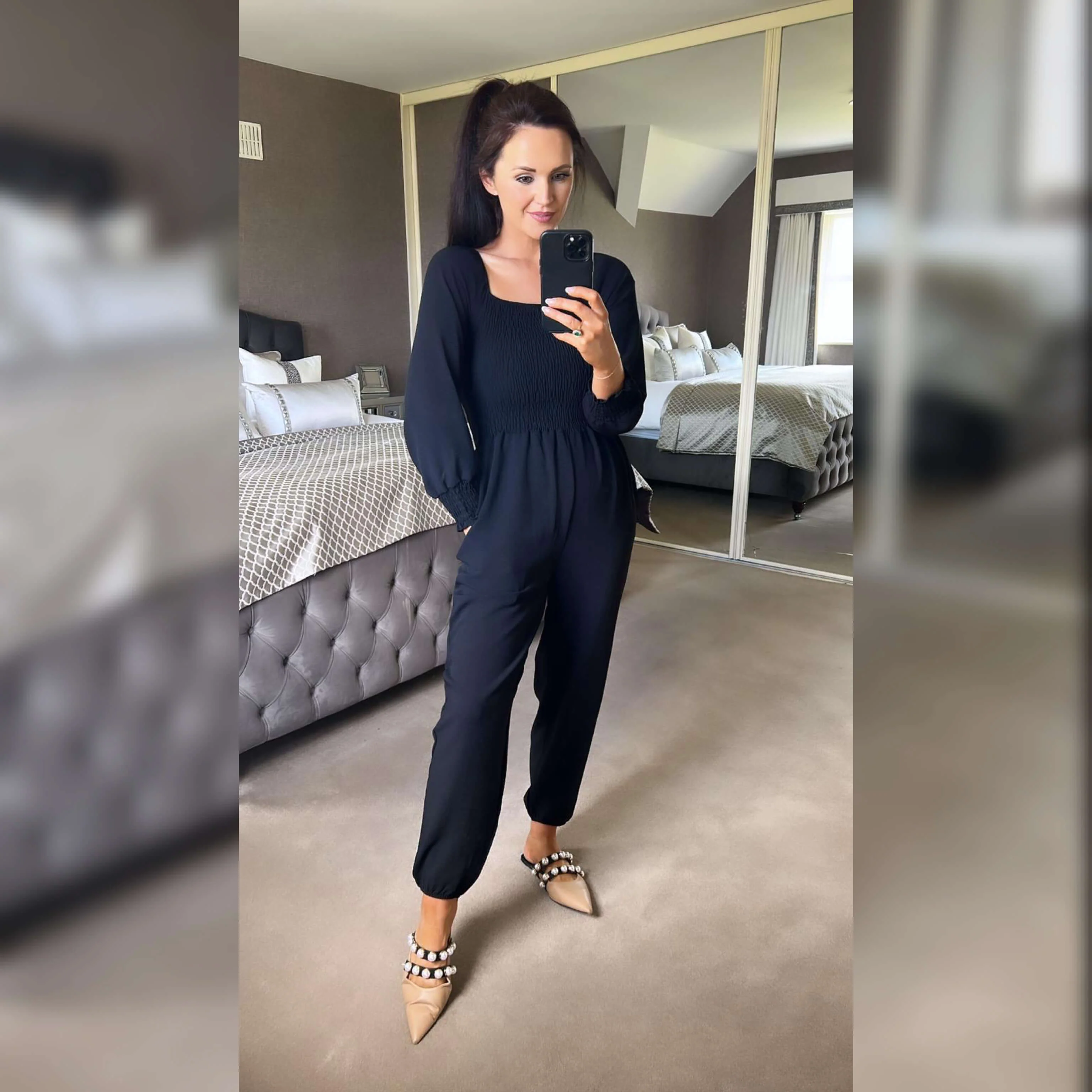 Luna Jumpsuit (Black) - Image 14