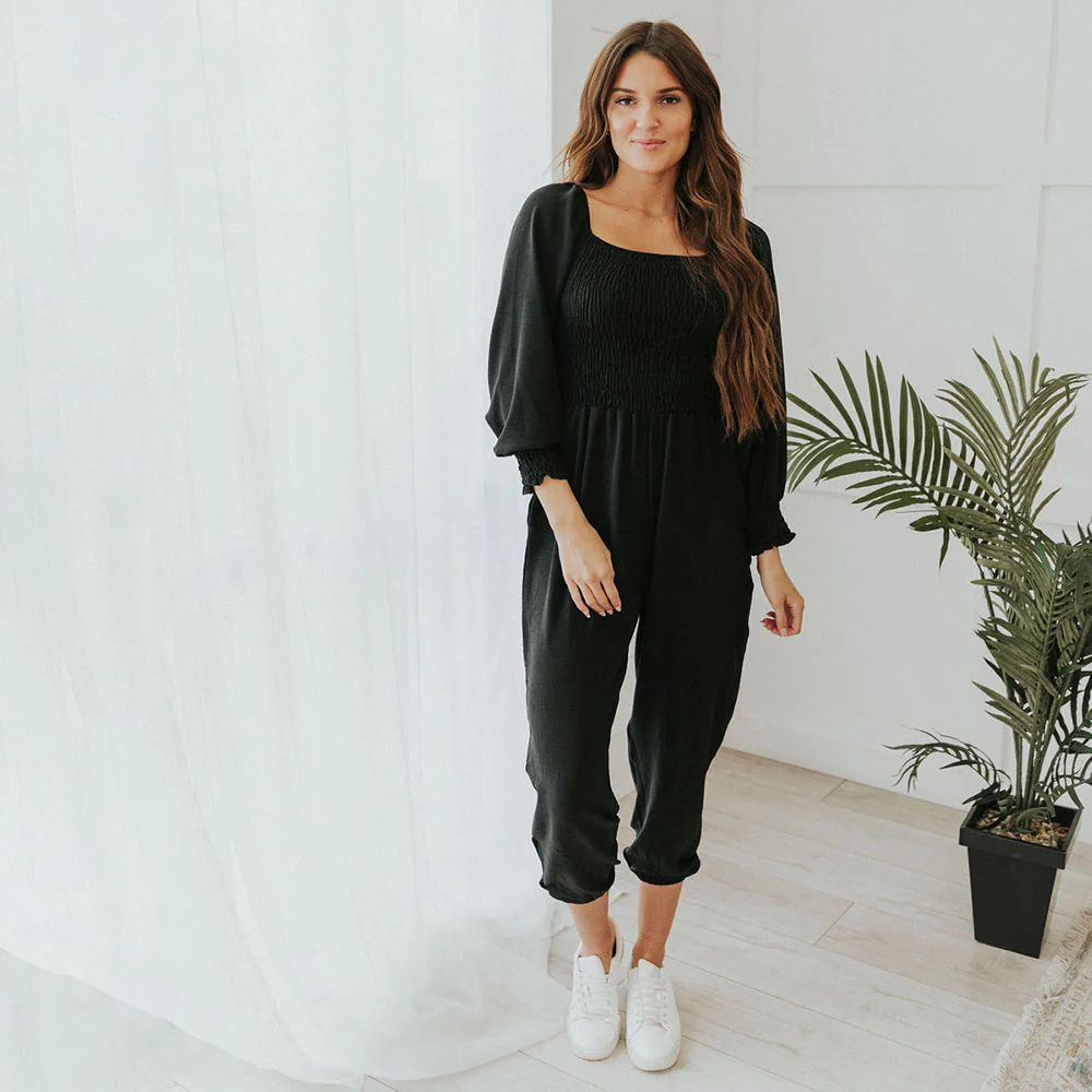 Luna Jumpsuit (Black) - Image 6