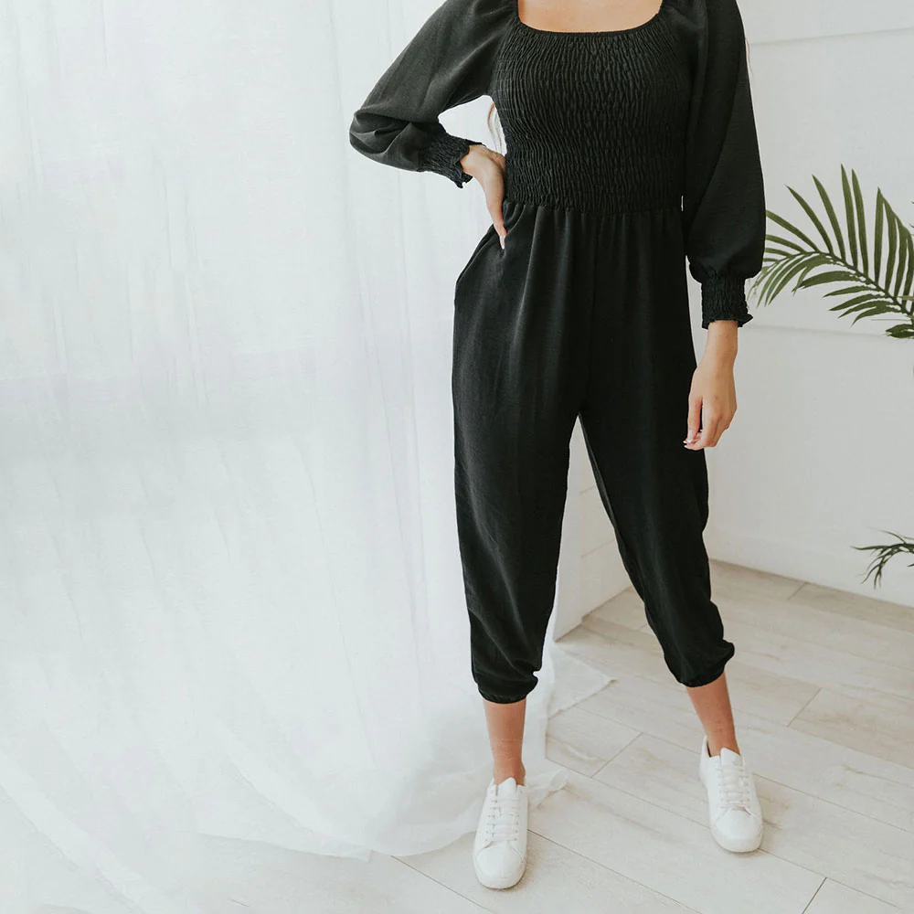 Luna Jumpsuit (Black) - Image 8
