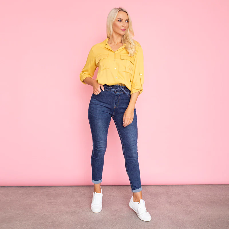Elenor Pocket Shirt (Mustard) - Image 2