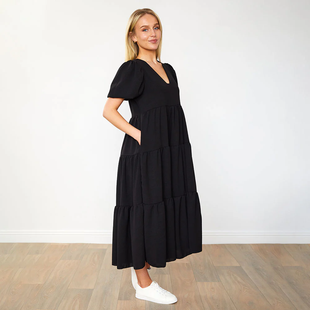Mabel Dress (Black) - Image 10