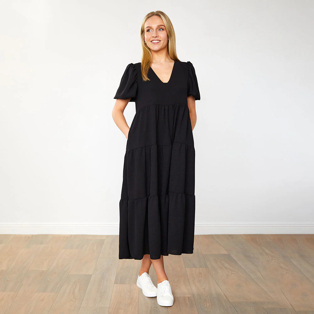 Mabel Dress (Black) - Image 3