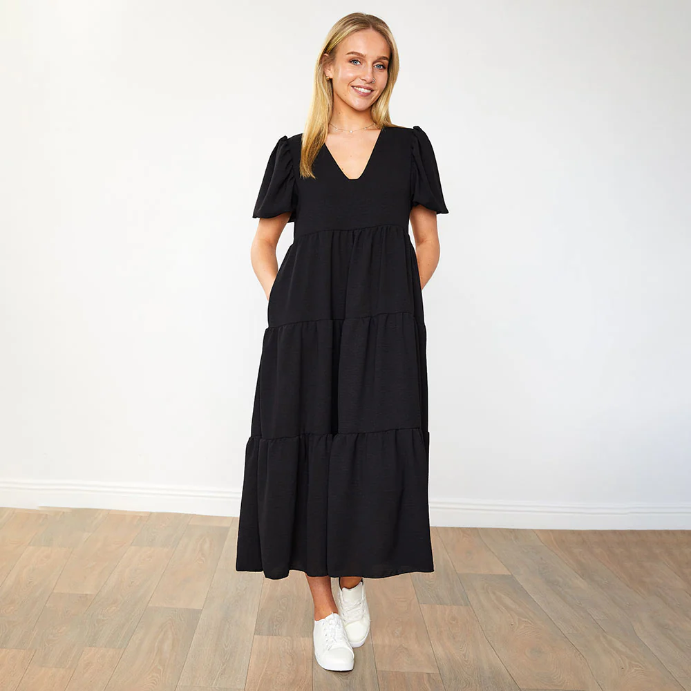 Mabel Dress (Black) - Image 4