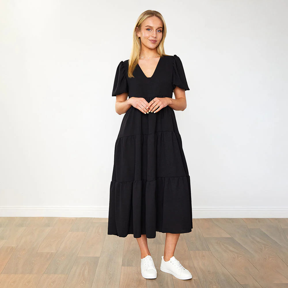 Mabel Dress (Black) - Image 5