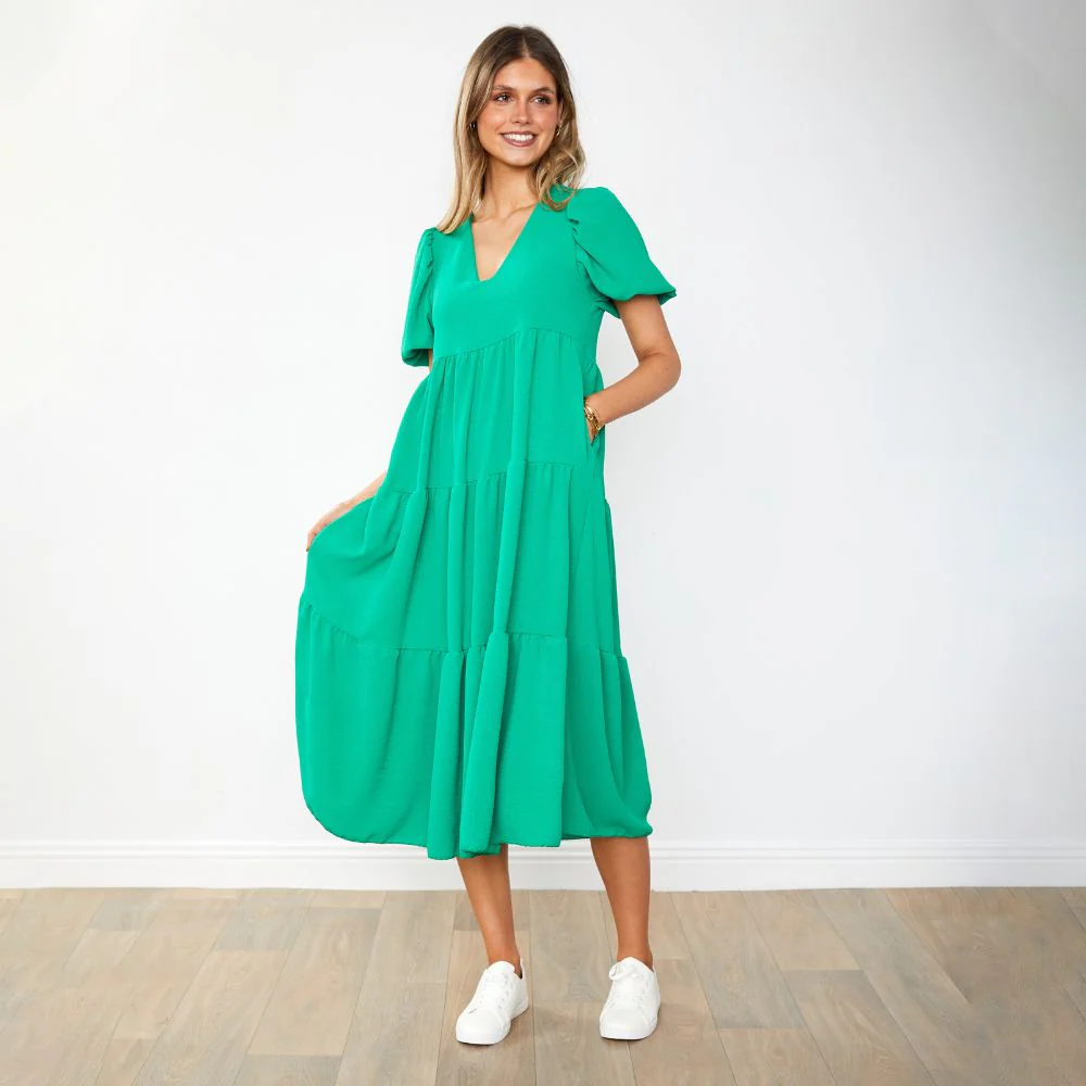 Mabel Dress (Emerald) - Image 11
