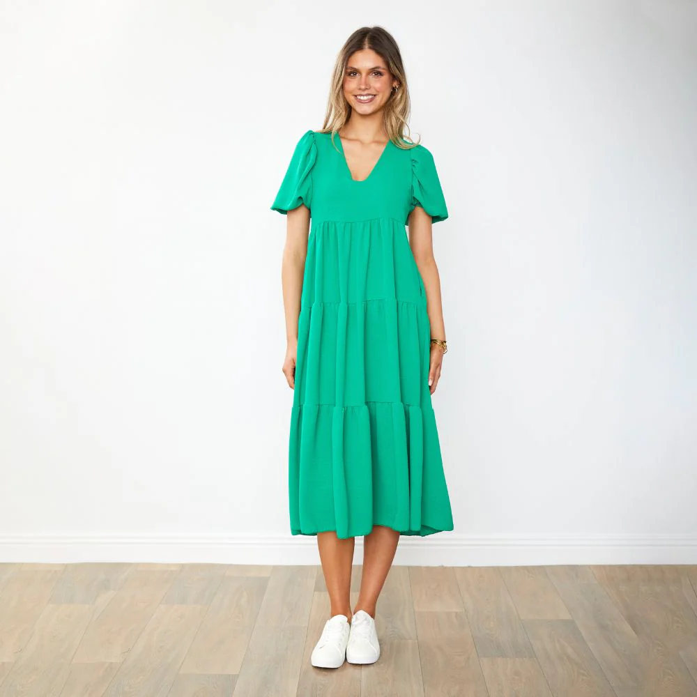 Mabel Dress (Emerald) - Image 13