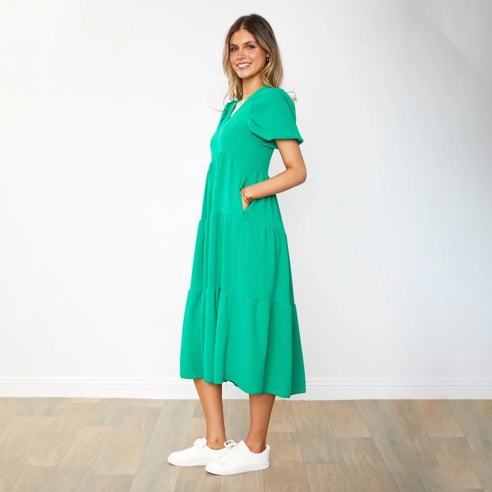 Mabel Dress (Emerald) - Image 14