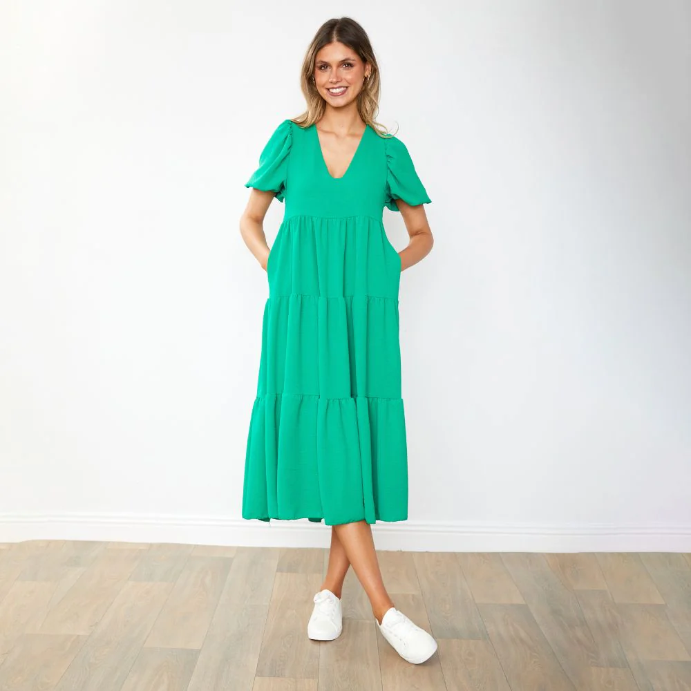 Mabel Dress (Emerald) - Image 8