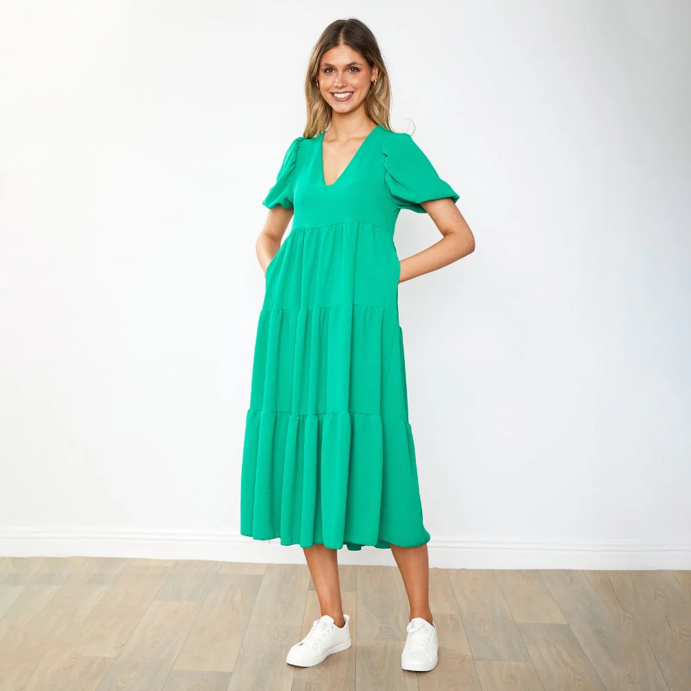 Mabel Dress (Emerald) - Image 9