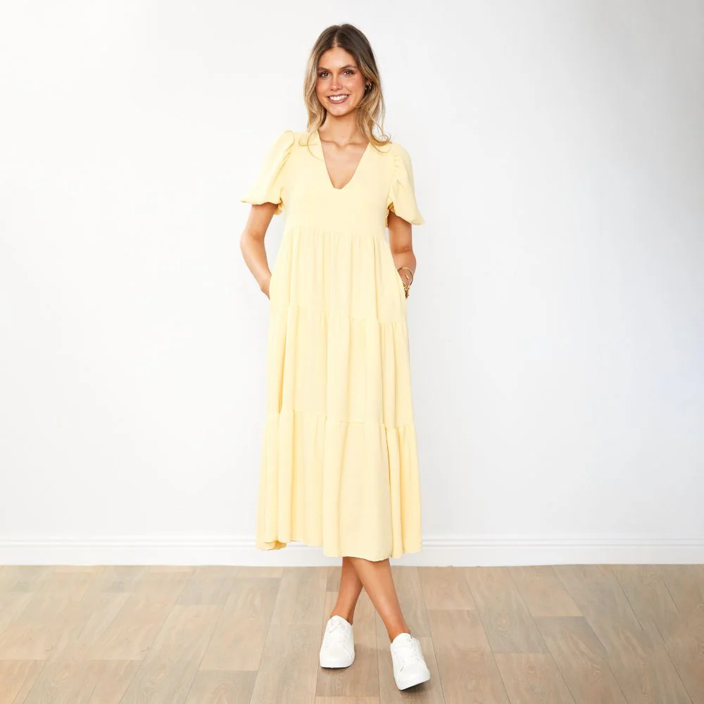 Mabel Dress (Lemon) - Image 3